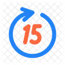 15 Seconds Forward 15 S Icon