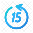 15 Seconds Backward 15 S Icon