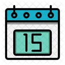 15 St Date Calendar Icon