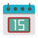 15 St Date Calendar Icon