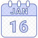 16 de enero  Icono