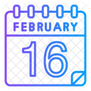 16 de febrero  Icono