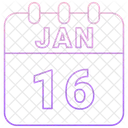 Januar Datum Kalender Symbol