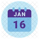 Januar Datum Kalender Symbol