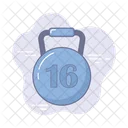 16 Kg Kettlebell Kettlebell Weightlifting Icon
