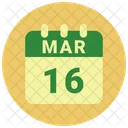 Marz Datum Kalender Symbol