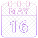 May Calendar Date Icon