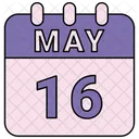 May Calendar Date Icon