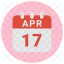 17 April April 17 17 Date Icon
