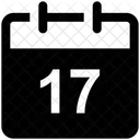 Calendar 17 Date Icon