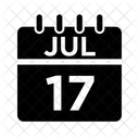 17 July July July Date Icon