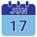 June Date Calendar Icon