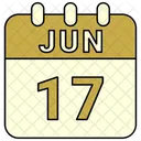 June Date Calendar Icon