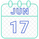 June Date Calendar Icon