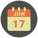 June Date Calendar Icon