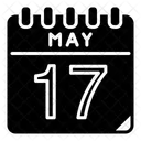 Mai 17 Mai Kalendertag Symbol