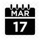 17 March March March Date Icon