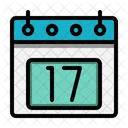 17 Data Calendario Ícone