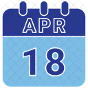 18 April April 18 18 Date Icon