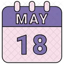 May Calendar Date Icon