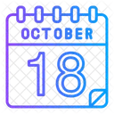 18 de octubre  Icono