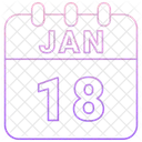 Januar Datum Kalender Symbol