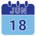 June Date Calendar Icon