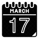 March 17 March Date Icon