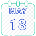 May Calendar Date Icon