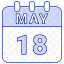 May Calendar Date Icon