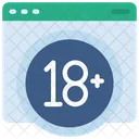 18 Plus Website  Icon