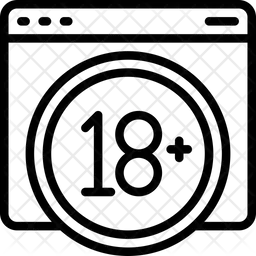 18 Plus Website  Icon