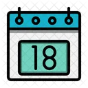 18 Datum Kalender Symbol