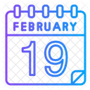 19 de febrero  Icono