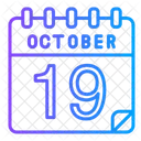 19 de octubre  Icono