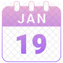 January Date Calendar Icon