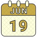 June Date Calendar Icon