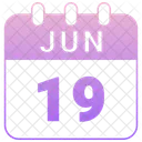 June Date Calendar Icon