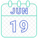 June Date Calendar Icon