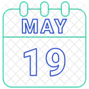 May Calendar Date Icon