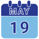 May Calendar Date Icon