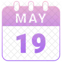 May Calendar Date Icon