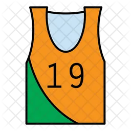19 Number Jersey  Icon