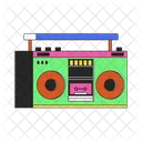 1980 S Boombox Cassette Boombox 80 S Boom Box Icon