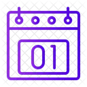 1 Data Calendario Ícone