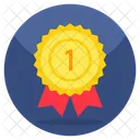 1st Position Badge Emblem Star Quality Badge Icon