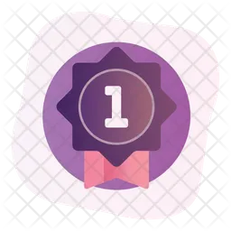1st Rank Badge  Icon