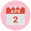 2 De Abril 2 Fecha 2 De Abril Icon