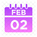 Feb Woche Zeit Symbol