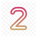 2 Two Number Icon